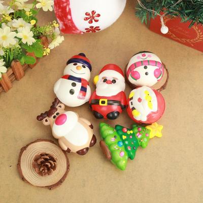 Doll Santa Claus Reindeer Christmas Gift Anti Stress Reliever Toy Flexible Kawaii Christmas Santa Antistress Squeeze Toy