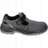 Leather Suede Toe Cap Work Sandals Gray-Black Size 46 Laht 1 Pc