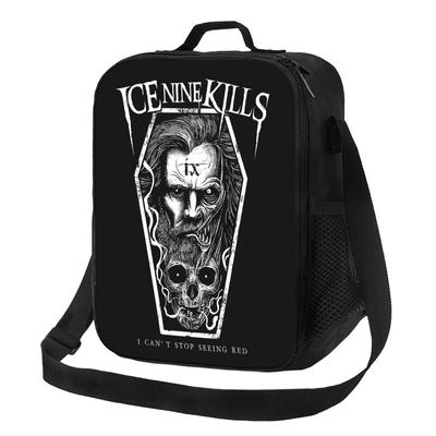 Michele Nolli Ice Nine Kills Isolierte Lunchtasche für die Schule Bento-Aufbewahrung Lebensmittelbehälter Tragbarer Behälter Thermische Lunchbox Tragetasche