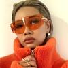 Steampunk Blue Sunglasses Plastic Irregular Frame Future Style Trendy Fashion Essential Gift for Going Out
