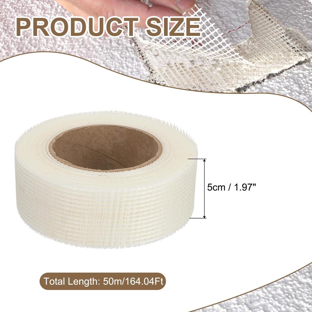 PATIKIL Multi-Purpose Repair Tape, Fiberglass Self Adhesive, 8 Mesh Tape, Width 2.0 inches (5