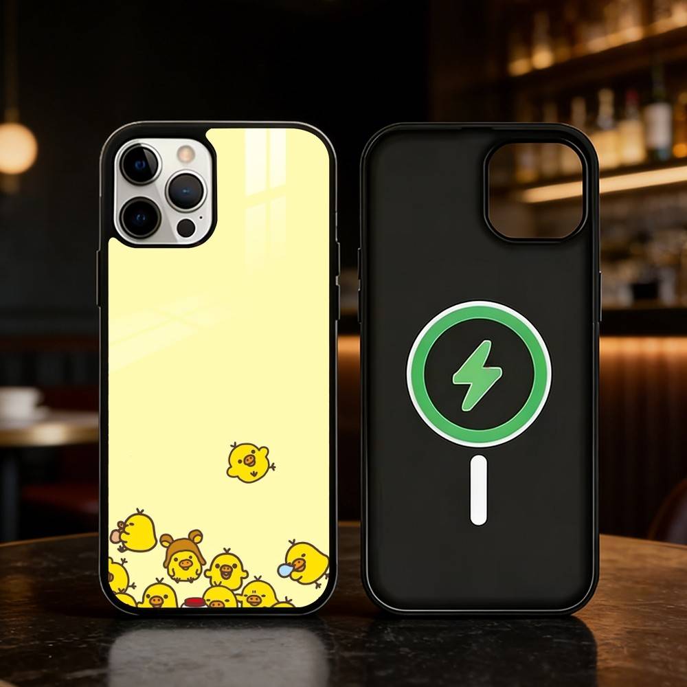 Yellow Duck Cute Phone Case For iPhone 17/16/15/14/13/12/Plus/Pro/Max for Magnetic Wireless Charging