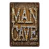 Man Cave Rule Metal Tin Sign Vintage Poster Home Bar Hotel Wall Painting Plaque Party Bar Public Decor 20*30 CM