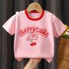 Kinder Baumwolle Kurzarm T-Shirt Sommer Casual T-Shirt für Jungen und Mädchen