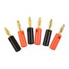 Premium Gold Plated Male Connector for Professional Audio Speaker Wire Cables