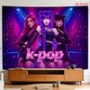 Arazzo Kpop Girls Decorazione Murale Pop Star Idol Fan Art Poster Telo Tenda da Appendere Camera da Letto Moderna Soggiorno Regalo 150x230cm