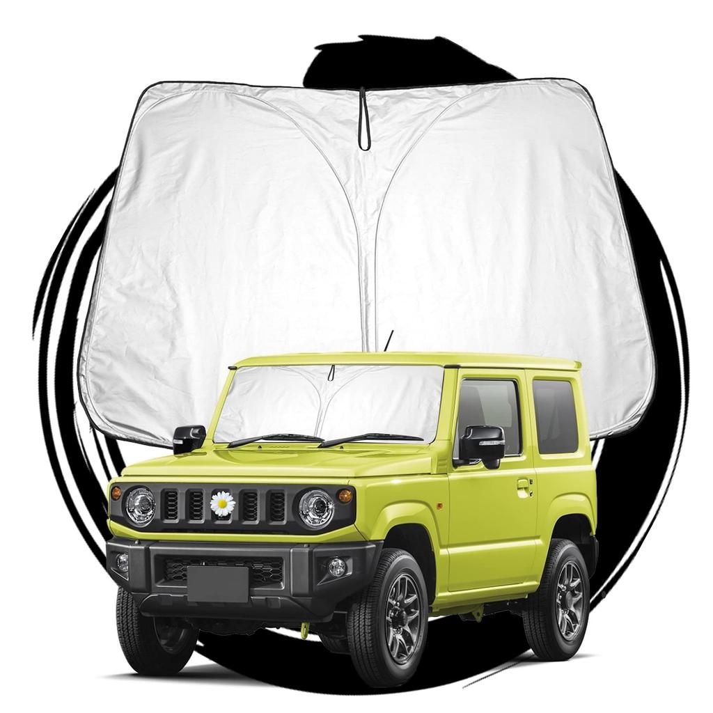 Ruiya Suzuki Jimny Windshield Windshield Car Sunshade with UV Foldable for Car Custom Parts JB64W/JB74W Sunshade, Parasol, Protection, Camping,