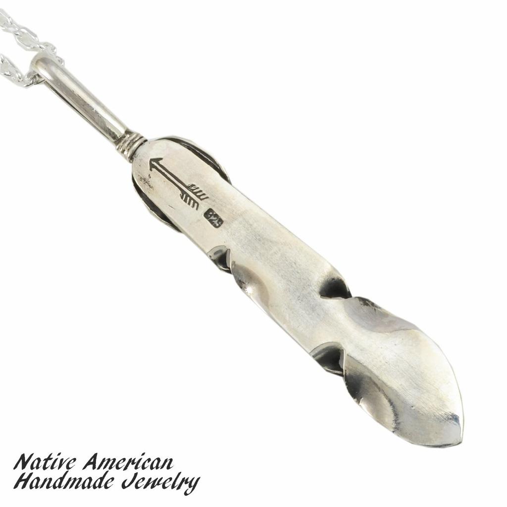 [STERLING SILVER 925] Feather Silver Necklace Pendant Chain AMTHANE-005