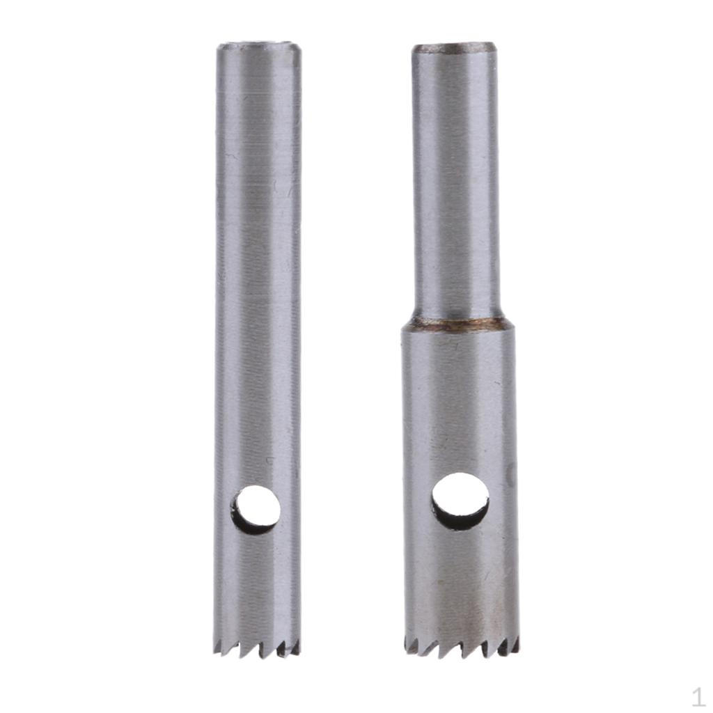 

2pcs Carbide Cutter HSS Drill Bit Wood Bead Accessory Dia 6mm & 8mm