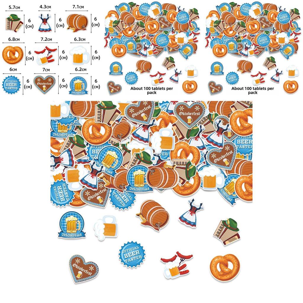 Munich Beer Festival Party Confetti With Paper Decor For Oktoberfest Celebrations