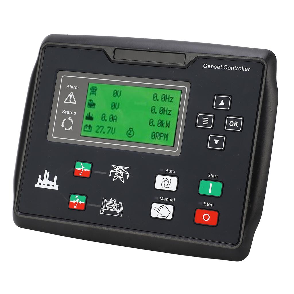 Controlador de Gerador Diesel Partida Automática Detectar Vários Idiomas Painel de Controle de Grupo Gerador 15?360V