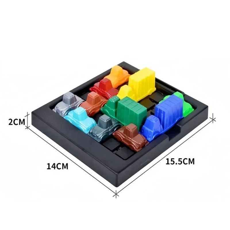 Non-Toxic Puzzle Traffic Rush Hour Game Racing Rush Hour Car Huarong Road Logical Reasoning Desktop Game Children'S Puzzle Toys Childre