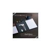 Raymay Fujii zeitVektor A4 Leather Clip File, Black ZVF654B