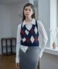 Jucyjudy Argyle Halter Knit Vest Jzkt621E