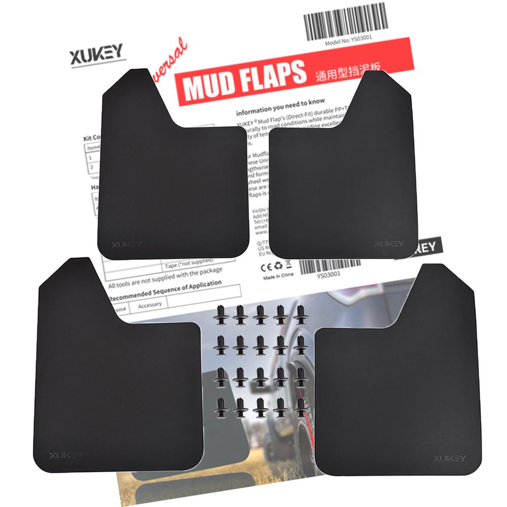 Rally Mudflaps Mud Flaps Splash Guards Mudguard For Ford Fiesta ST ST150 ST180 ST200 ST-LINE 500 ST500 Qty4 Zetec S Ghia XR4 RS