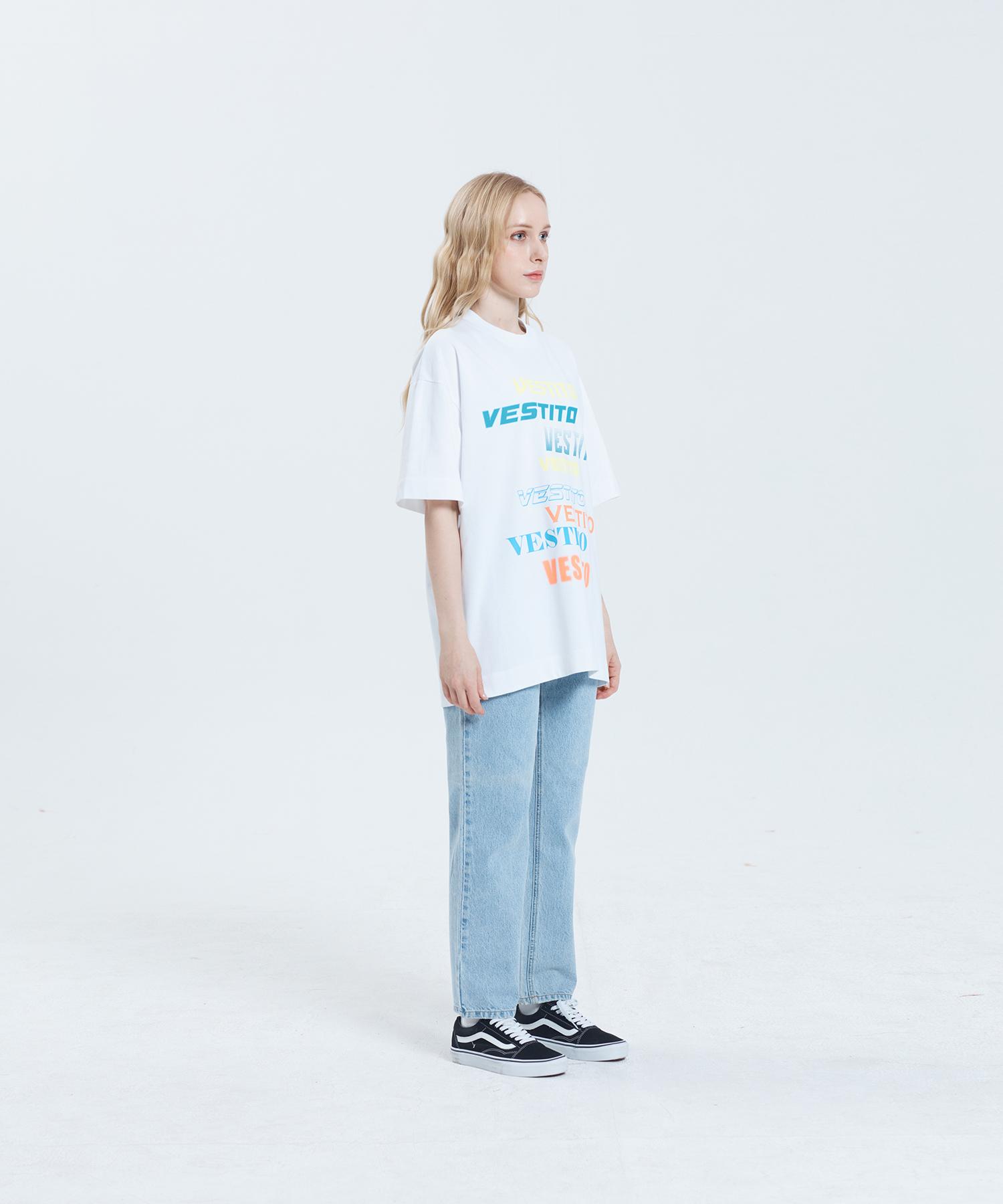 Повторяющийся логотип Bestitto Ts (Футболка с повторяющимся логотипом) White/1(S-M)