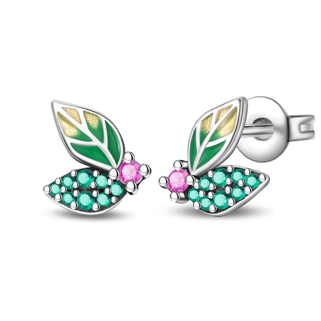 925 Silber Sexy Hängende Ohrringe Schmetterling Schleife Herz Blume Muschel Perle Edelstein Bling Set für Damen Ohrstecker Geschenk Feiner Schmuck