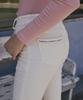 KANDINI Cream Signature Semi-Bootcut Pants
