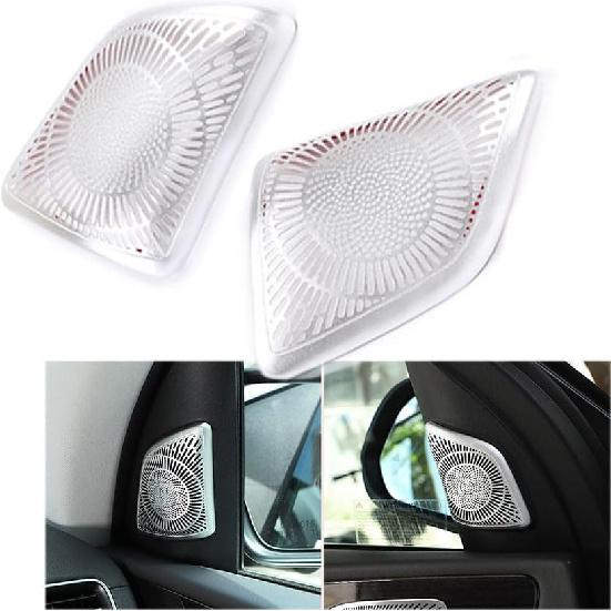 Car Front Speaker Tweeter Cover Trim Sticker Compatible with Mercedes Benz GLE GLS Class W167 V167 X167 2020-2024