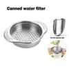 Stainless Steel Food Can Strainer Metal Tuna Press Filter Can Lid Colander Oil Drainer Kitchen Tools For Beans Vegetables