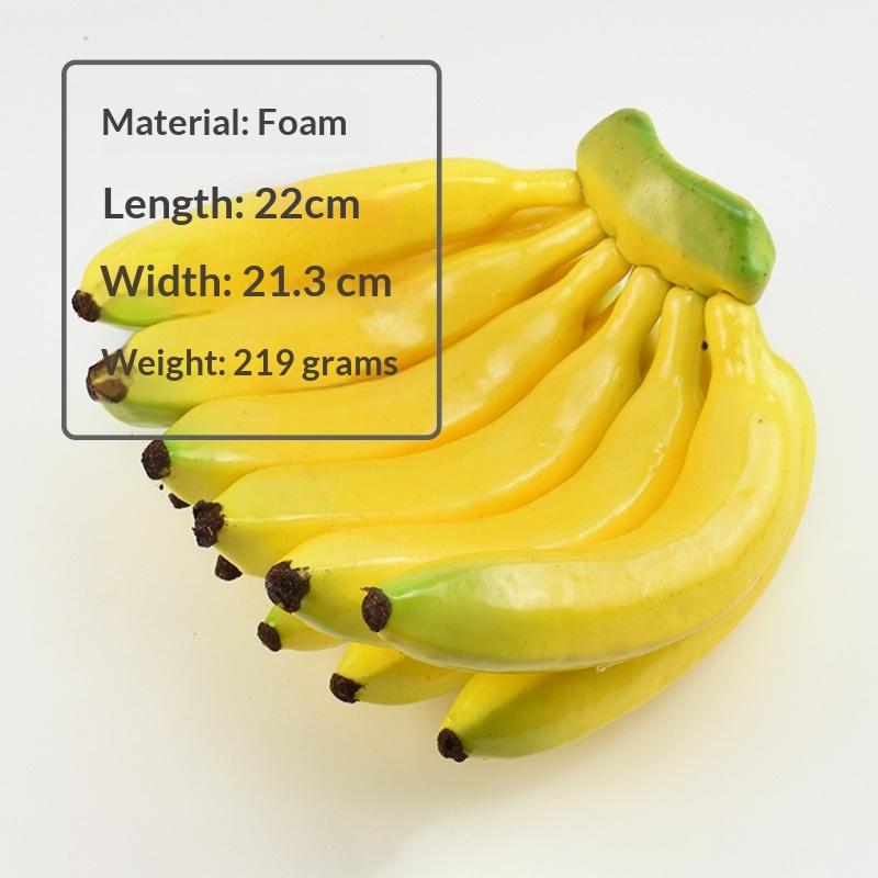 1PC Artificial Banana Decorative Plastic Fake Fruit Realistic Display Simulated Banana For Wedding Christmas Decor
