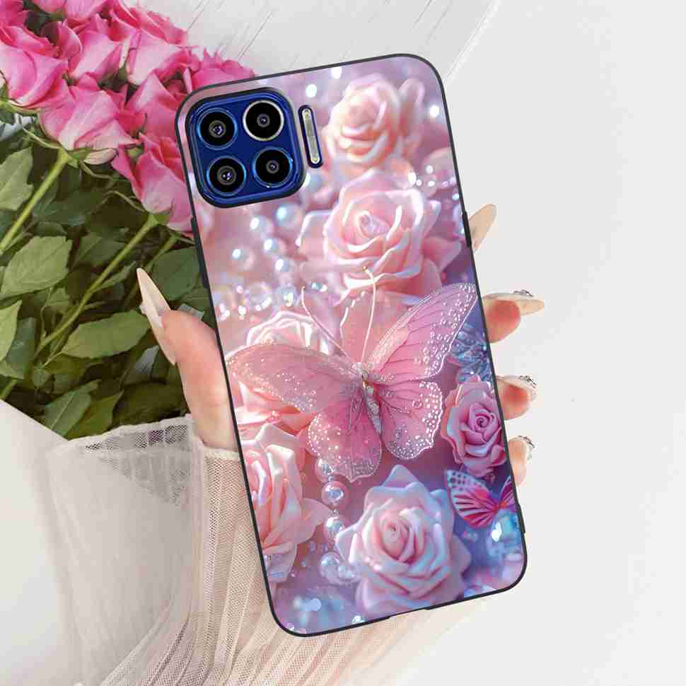 Für Motorola One 5G 6,7" Hülle Neueste Beliebte Drucke Silikon TPU Schwarze Abdeckung Für Motorola One MOTO ONE 5G Handyhüllen Bumper