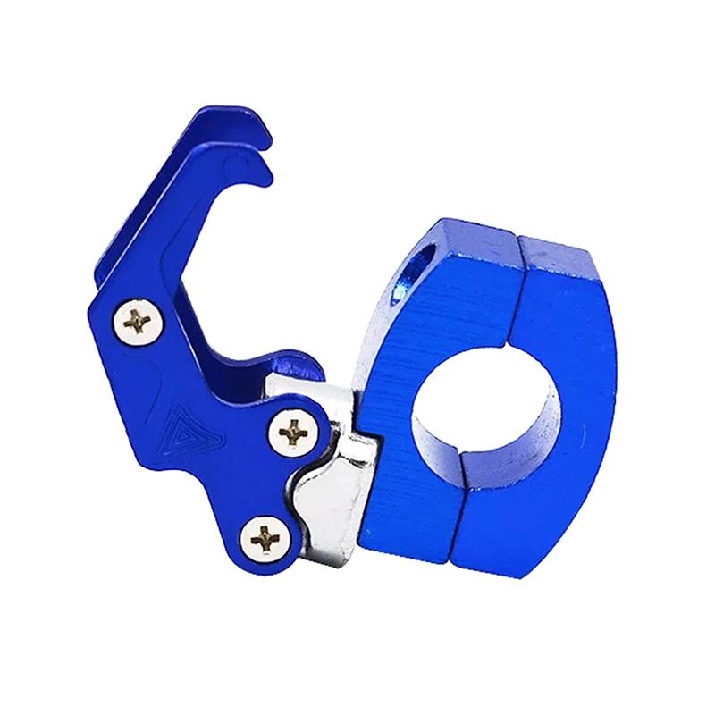 

1Pc Helmet Claw Hook Motorcycle Holder For Bike Bicycle Storage Bag Aluminum Clips Luggage Hanger Moto Fasteners On Handlebar синий