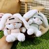 Kawaii Keychain Doll Cartoon Long Eared Rabbit Pendant Rabbit Plush Pendant  Personal Collection