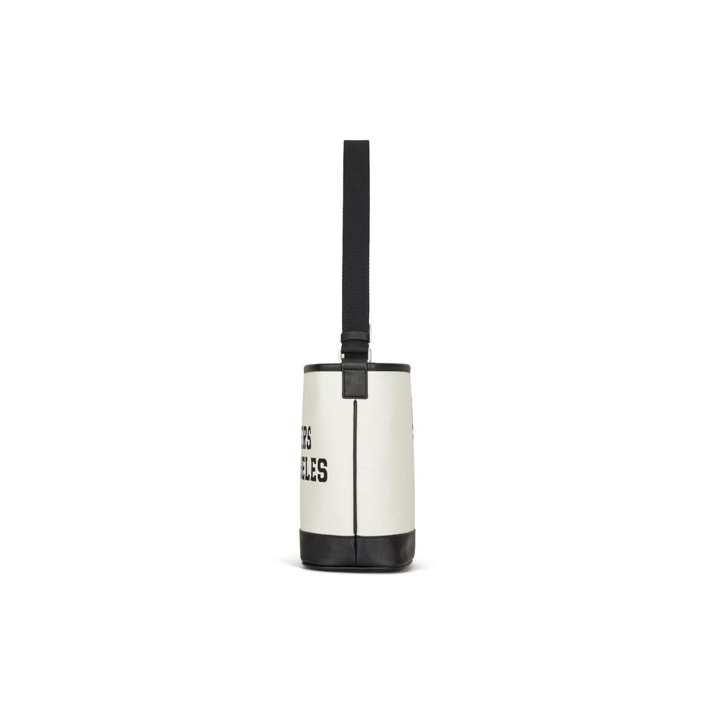 MLB Casual College Style Cotton And Polyester Blend Bucket Bag Unisex Shoulder Bag Cream 3ABMS024N-07CRM