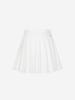 Road Roar Line Pleated Skirt White