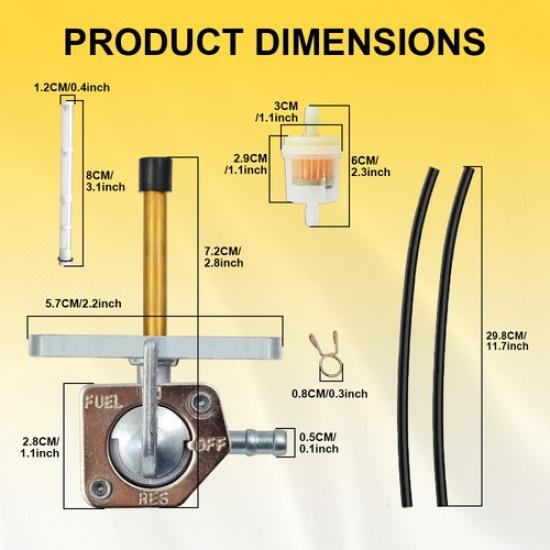 Fuel Petcock Valve Gas For Honda CRF70F CRF80F CRF100F CRF150F CRF230F CRF50F B