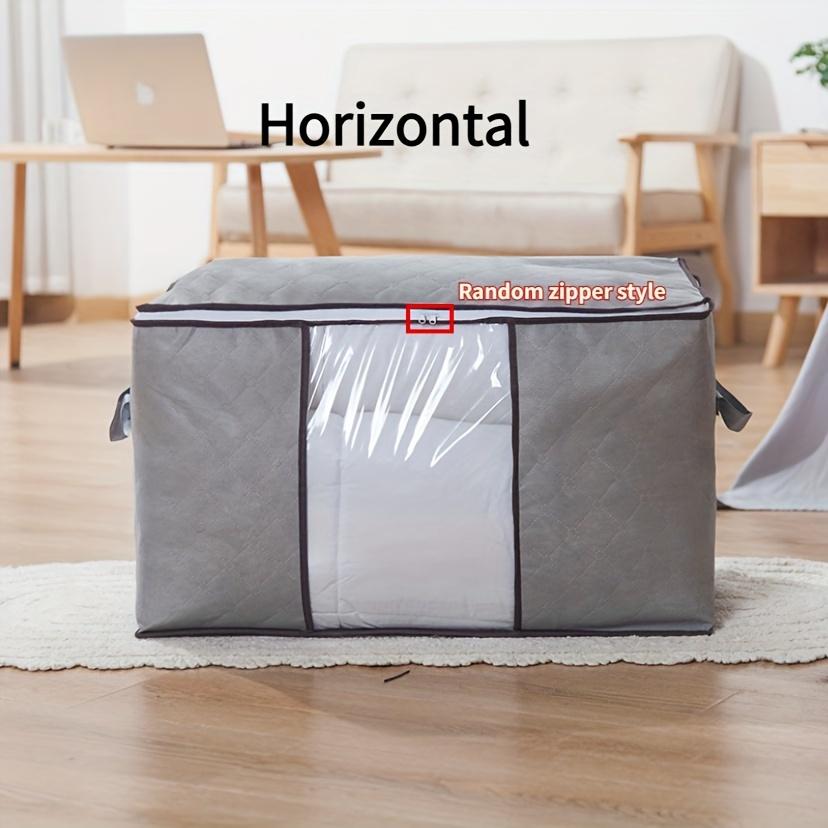 

Extra-Large Waterproof Storage Bag–Reinforced Handles&Clear Window,Closet Organizer for Bedroom Accessories & Clothes – Portable серый