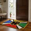 Floor Mat Soft Flannel Rug Non Slip Absorbent Mat for Bathroom Bedroom Home Decor Bee Botanical