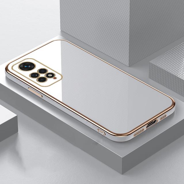 Husa de telefon placata lucios pentru Xiaomi Redmi Note 11 11S 10 10S 10C 10A 9S 9T 9C POCO X3 X4 Pro 11T 12Lite Husa de protectie din silicon