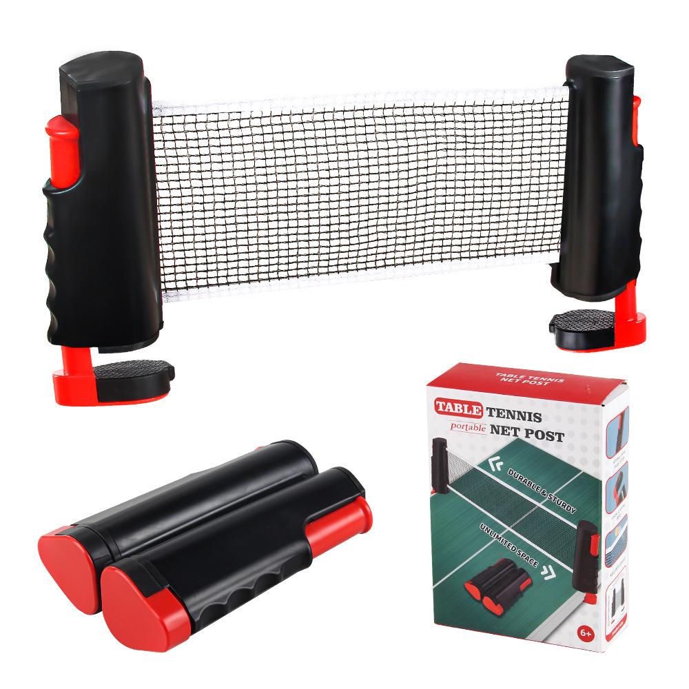 Portable Retractable Table Tennis Net and Stand for Rackets and Tables