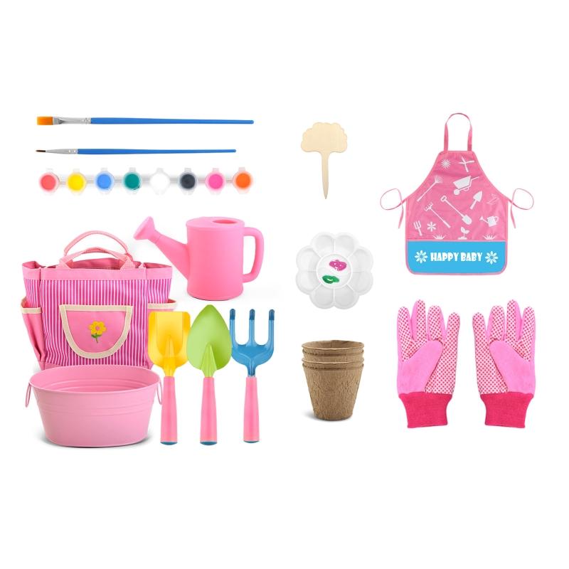 

1 Set Spring Garden Planting Children s Tools Shovel Rake Hoe Vegetable Gardening Tool Set Outdoor Indoor Toys 1