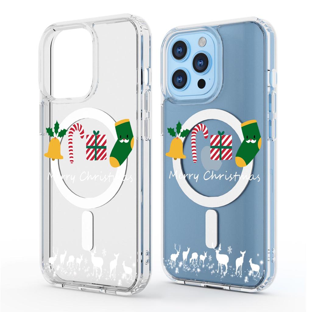 Transparent Magnetic Case for iPhone 15/16/17 Pro Max - Full Coverage Christmas Gift