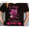 In October Even Witches Wear Pink Autumn Fall Breast Cancer T Shirt Funny Halloween We Awareness Vintage Washed Slightly