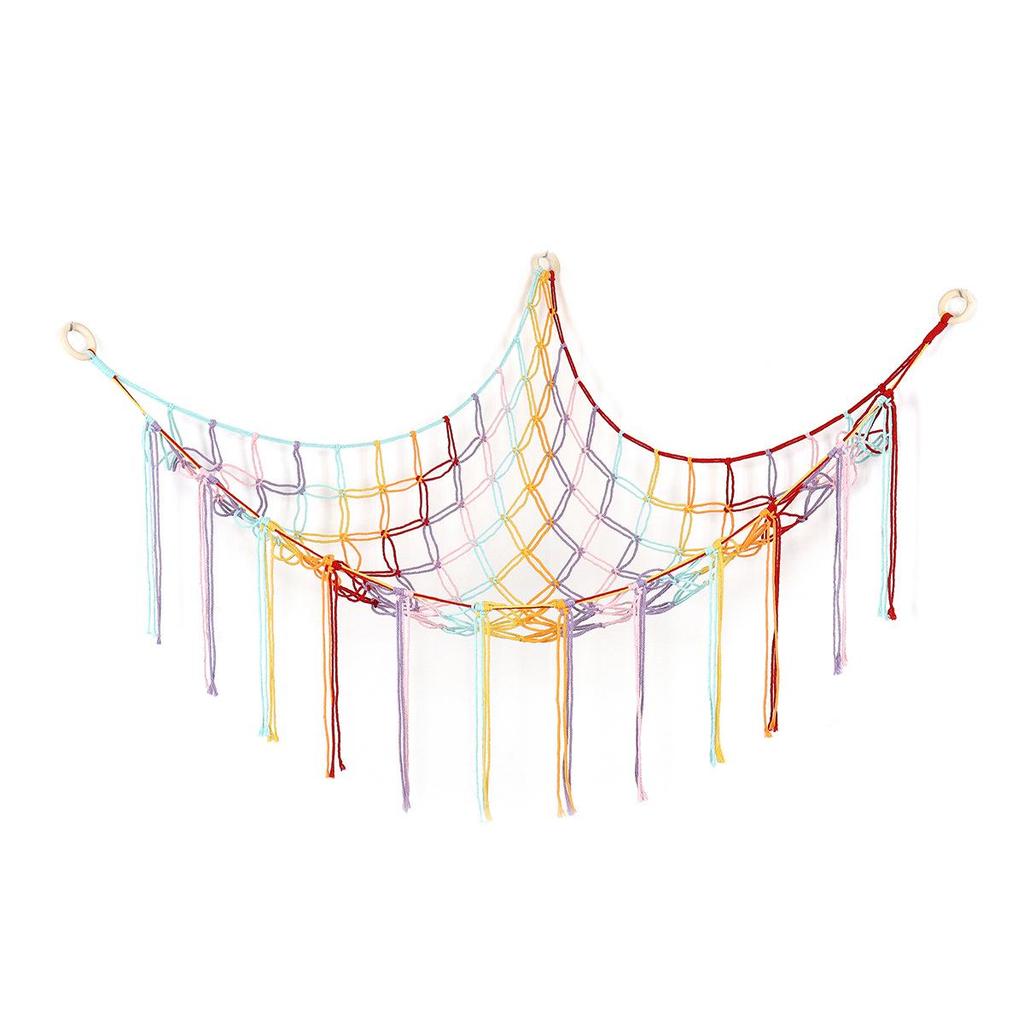 Cross-border Children's Handmade Cotton Rope Doll Storage Hammock