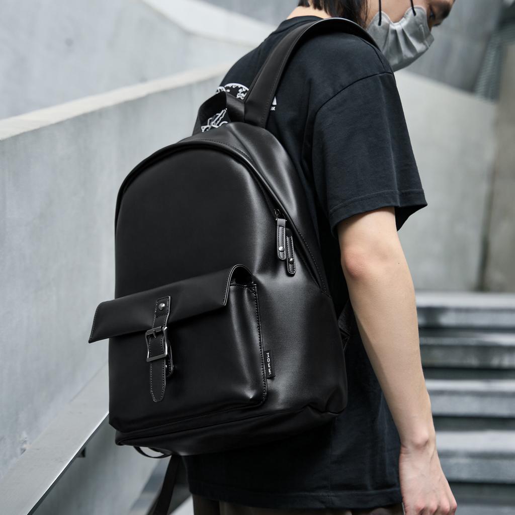 Trendige Herrenrucksäcke mit großem Fassungsvermögen, lässige Computertaschen für Studenten und Lederschultaschen