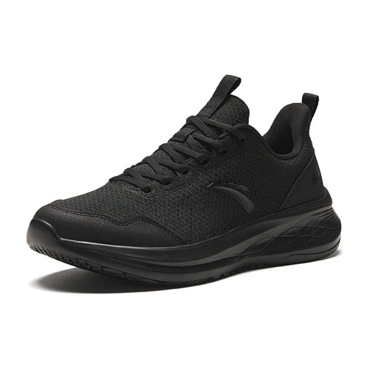 Anta Comfortable Versatile Shock Absorbing Non-Slip Low-Top Running Shoes Men Sneaker Black 912425513-4