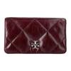 Kira Front Logo Diamond Pattern Leather Crossbody Mini Bag Women Bags Burgundy 174393-500
