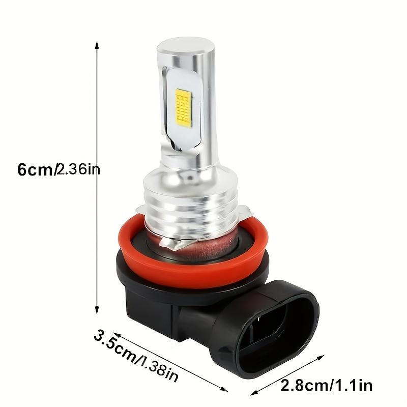 2Pcs H11 H9 H8 3570 Chip LED Fog Light Bulbs 6000K White Super Bright Waterproof Headlight Driving Bulb Car Accessories