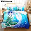 3D Print Anime Wakasagihime (Touhou) Bedding Set Single Twin Full Queen King Size Bed Set Aldult Kid Bedroom Duvet Cover Sets