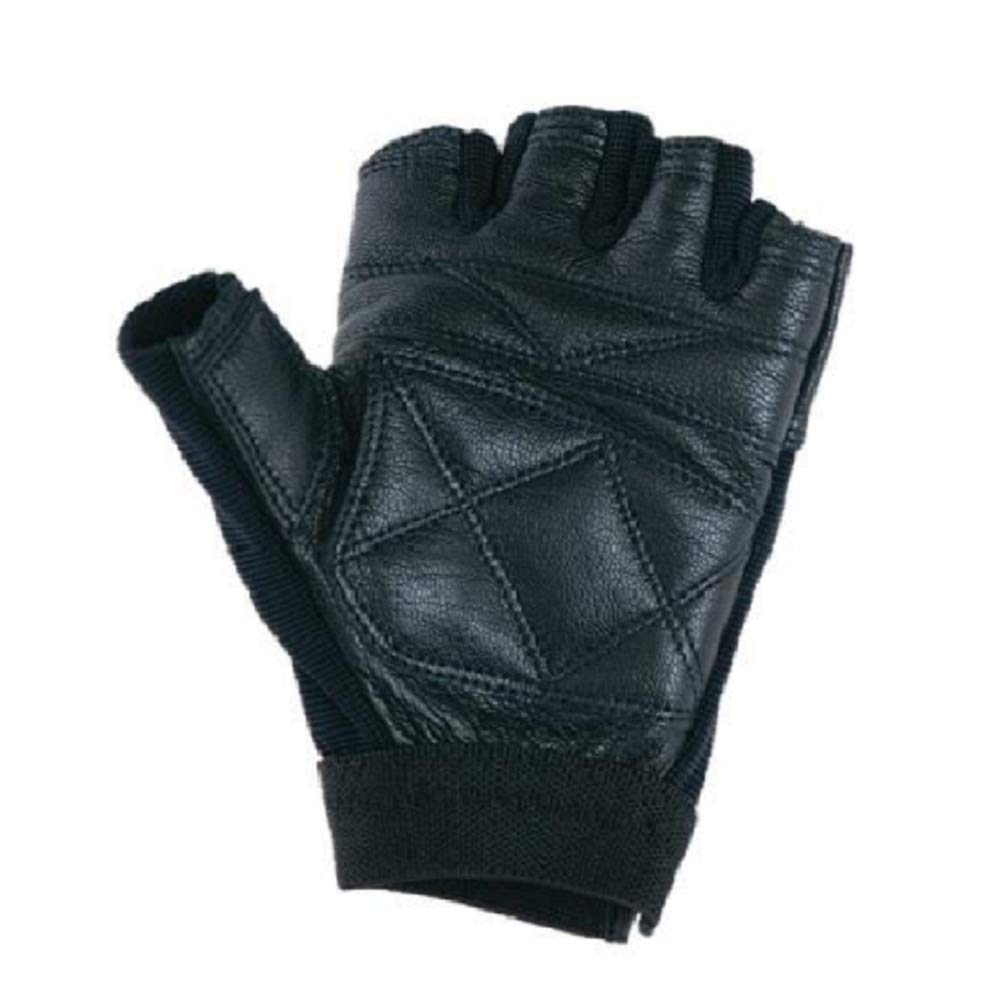 GYM EX Leather Gloves G3403 Large to Comfortable Leather for Bench Press and Barbell Curl Authentic Gym Favorited by Gym Hand Size L GOLD'S Men's