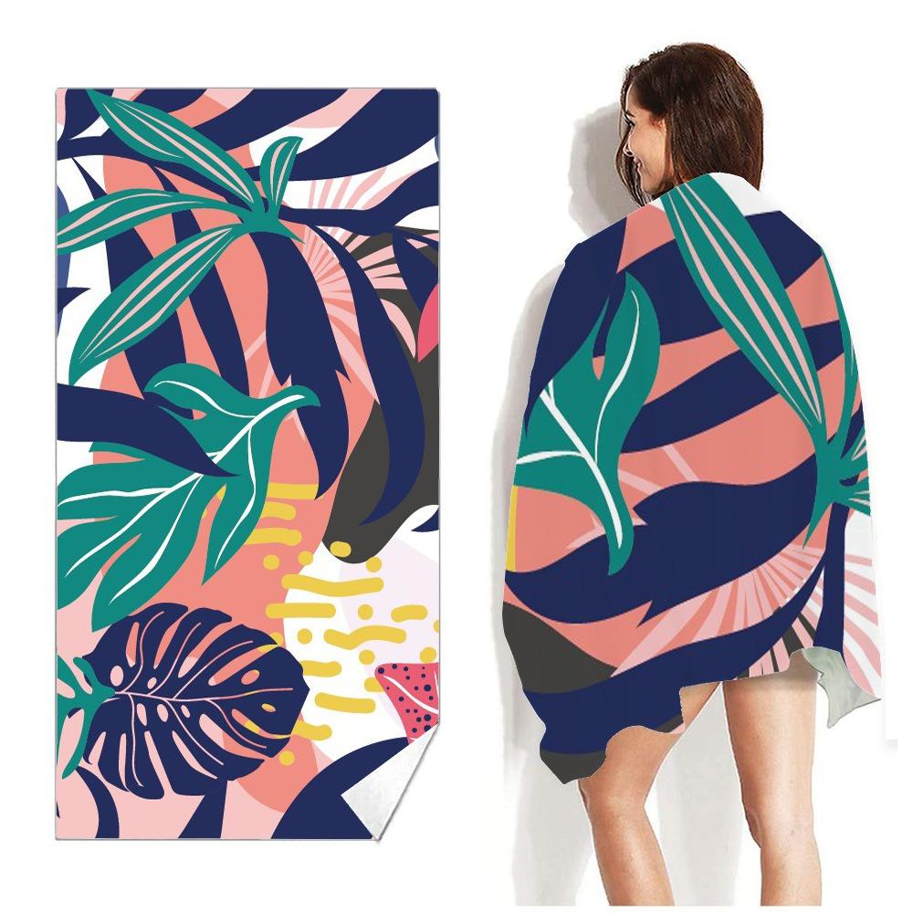 Tropisches Aloha Sommer Strandtuch Polyester Schnelltrocknend Sandfrei Schwimmbad Badehandtuch Für Damen Mädchen Pool Surfen Reise Urlaub