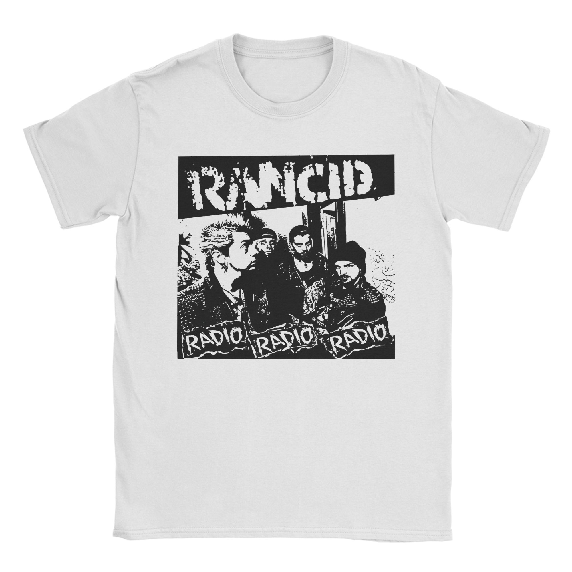 Men Women Printed Rancids punk rock Band T Shirt Tee 100% Cotton  T-shirts Clothes 4XL