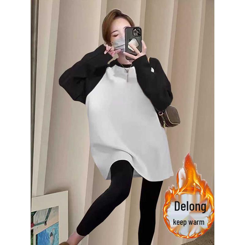 

Women s Mid-Length Velvet Long-Sleeve Shirt for Autumn/Winter 2026 - Casual Loose Fit XXL