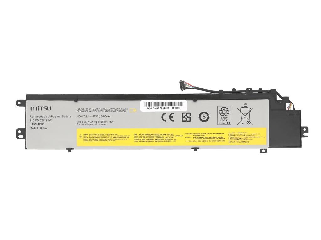 Battery L13M4P01 for LENOVO Y40-70 Y40-80