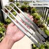4Pcs Straight/Curved Tips Stainless Steel Tweezers Long Handle Cooking Clamps  Bonsai Care